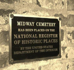 Historic Midway Cemeter marker